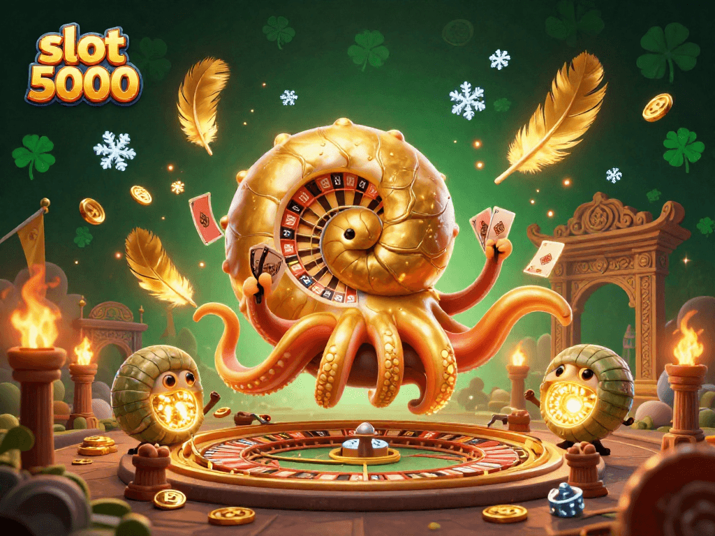 Experience exciting gameplay with slot 5000, featuring ancient casino elements and a vibrant atmosphere.