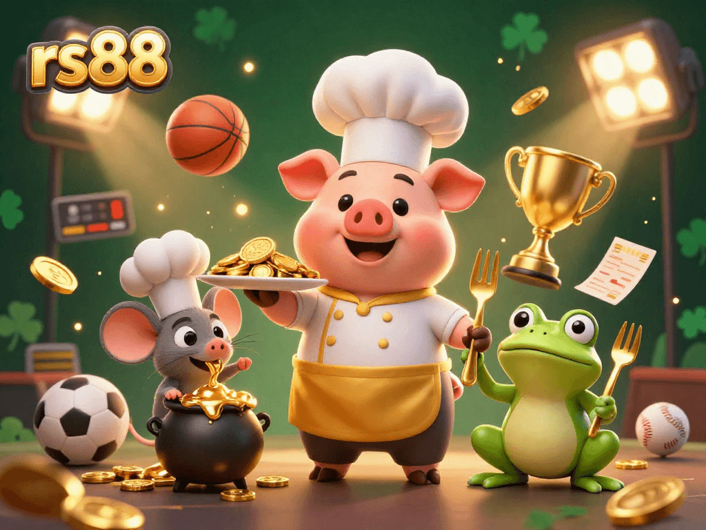 Engage with exciting games at rs88 featuring vibrant 3D characters enjoying dynamic sports betting.
