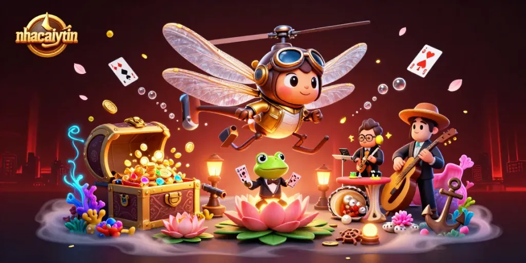 Engage with nhacaiuytin at a vibrant lily pad casino with thrilling games and exciting moments.