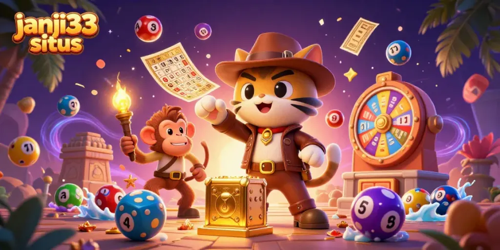 Menangkan hadiah di janji33 situs dengan kucing arkeolog dan monyet temannya menemui artefak kasino.
