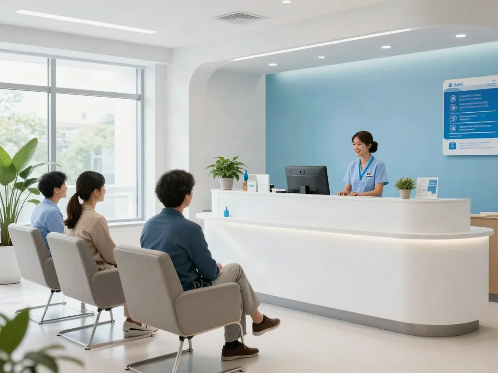 A patient receiving medical services at a health clinic, featuring a doctor consultation. Explore toto togel and wellness.