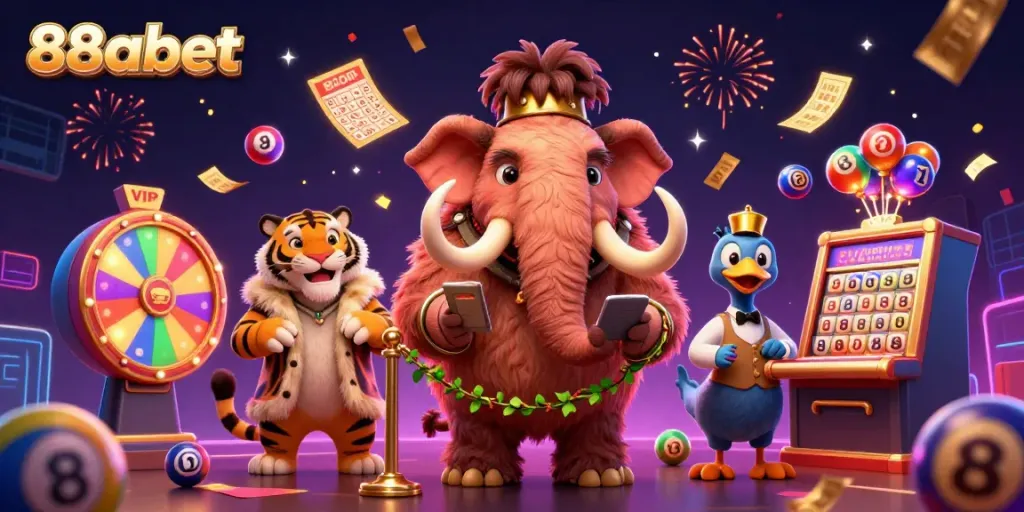 Experience the vibrant world of 88abet casino with dynamic characters and exciting gaming elements.