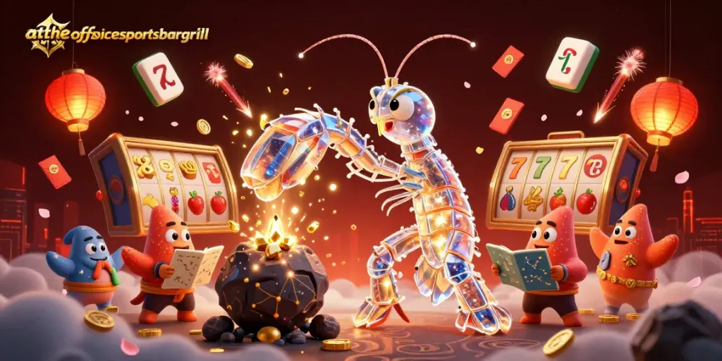 Menang di attheofficesportsbargrill dengan slot dan harta karun emas dalam ilustrasi 3D yang menakjubkan