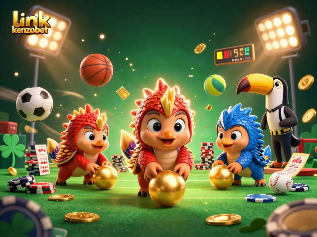 Engage with thrilling gameplay at link kenzobet as rival pangolins battle through poker chips.