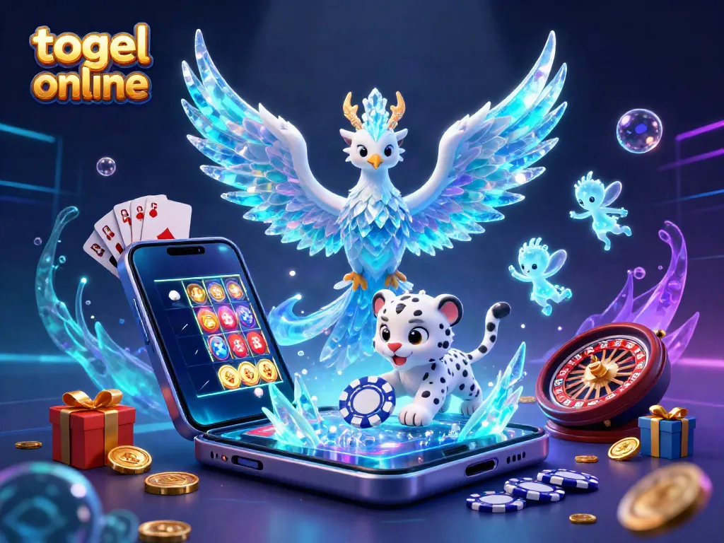 Immerse yourself in the vibrant world of togel online with our dynamic 3D illustration showcasing winning moments.