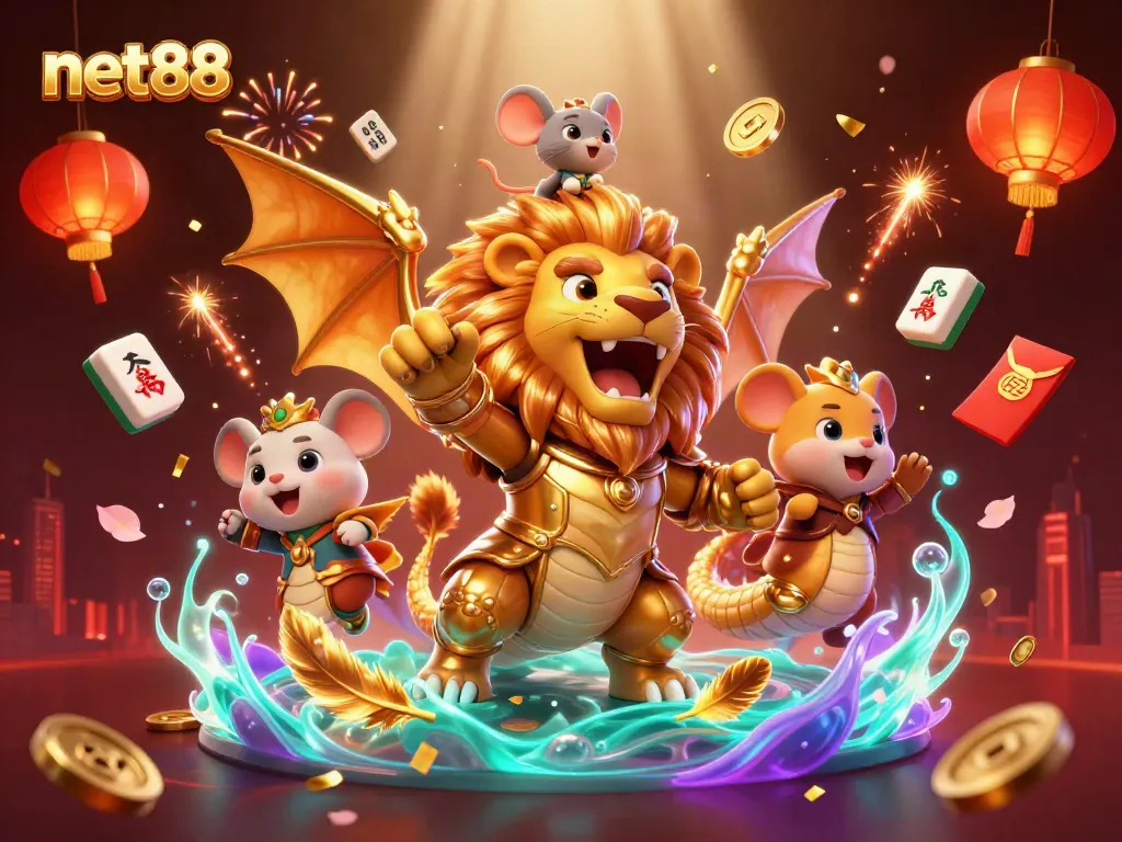 Immerse in the thrilling world of net88 with stunning 3D characters and dynamic casino elements.