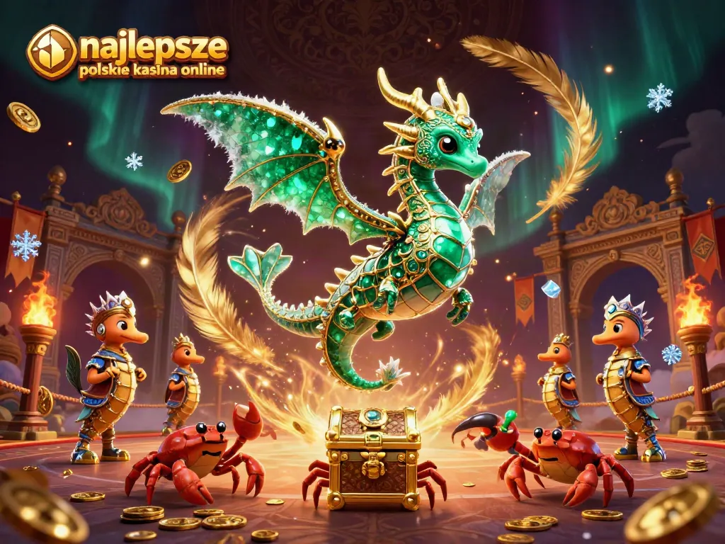 Experience the thrill at najlepsze polskie kasyna online with immersive gaming elements and vibrant visuals in this 3D illustration.