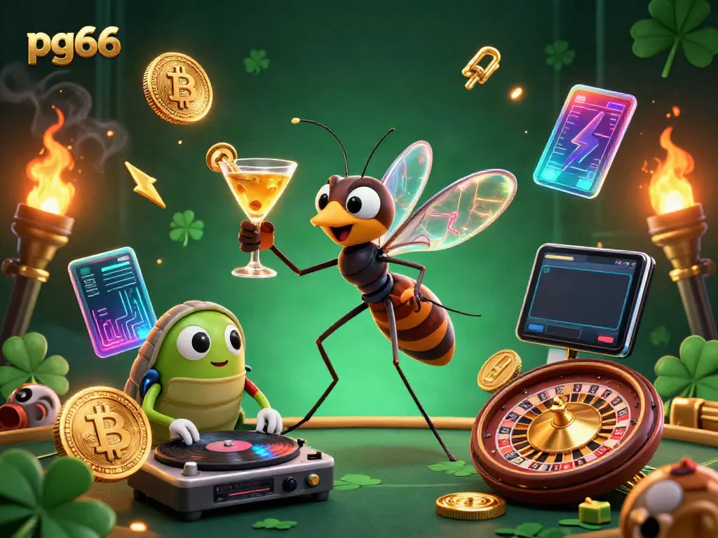 Engage with pg66's thrilling casino experience featuring vibrant characters and exciting game elements.