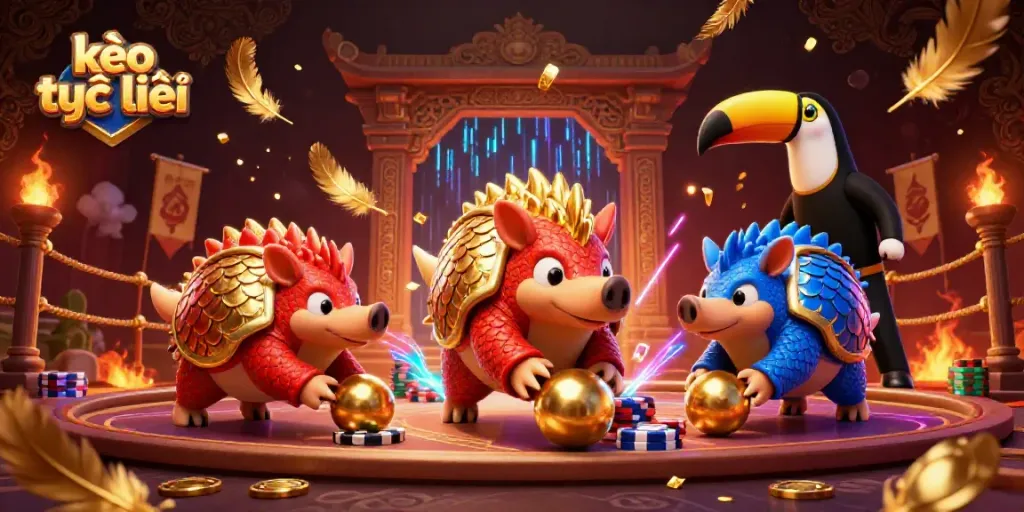Experience thrilling kèo trực tuyến action with vibrant pangolins and dazzling casino elements.
