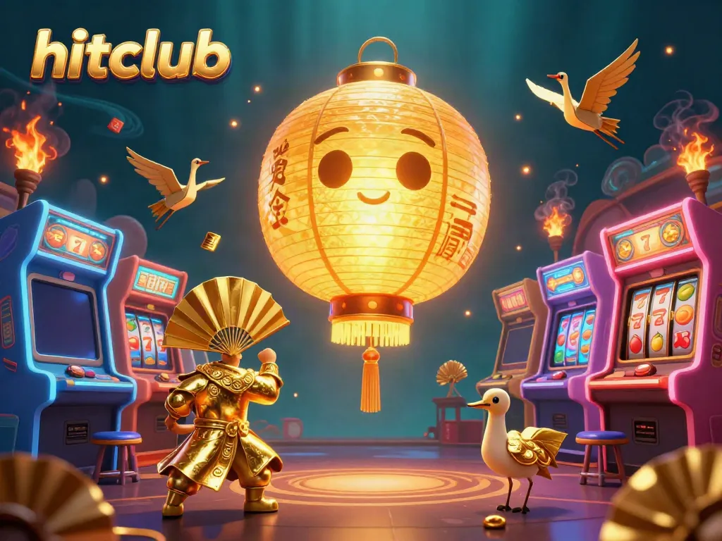 Experience vibrant gameplay at hitclub with a magical lantern spirit and casino elements.
