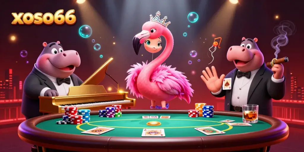 Experience thrilling gameplay at xoso66 with vibrant casino characters and rich gaming elements.