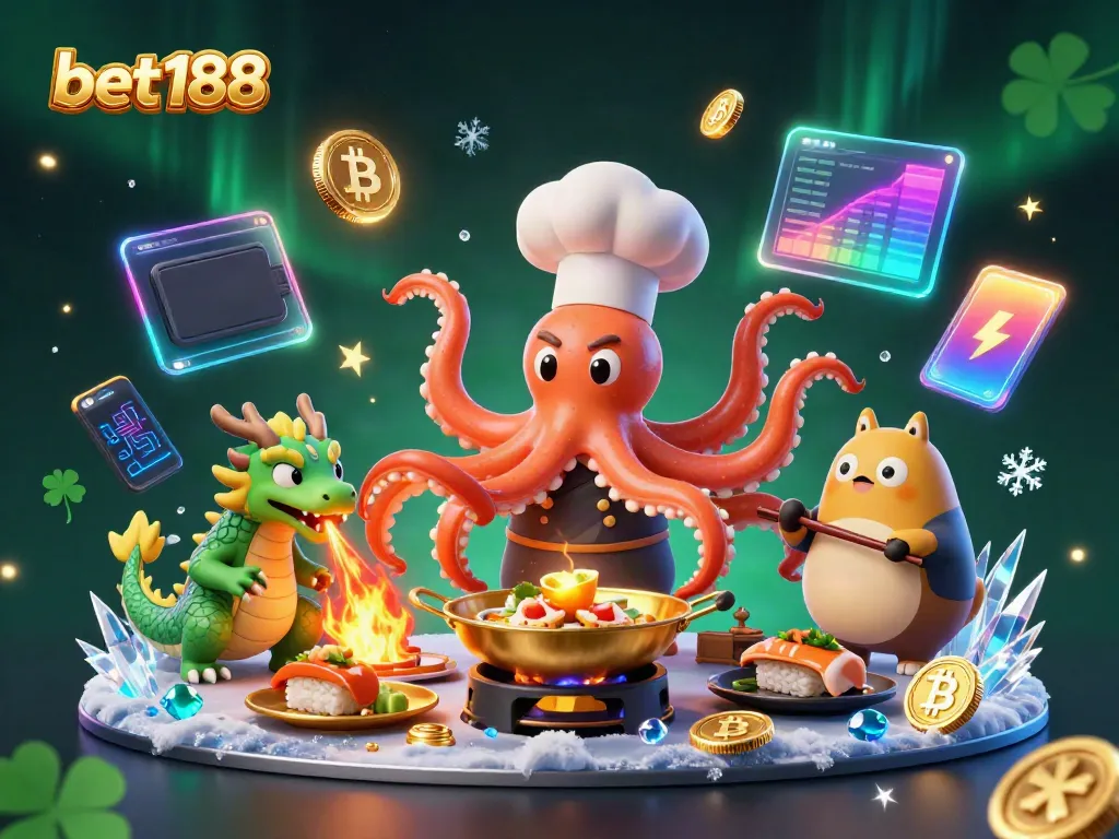 Experience excitement while betting at bet188 with vibrant characters in a dynamic casino scene.