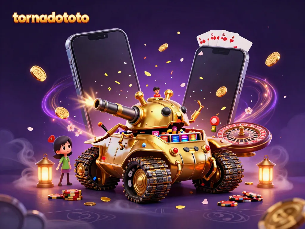 Experience the thrilling gameplay of tornadototo within a magical casino scene.