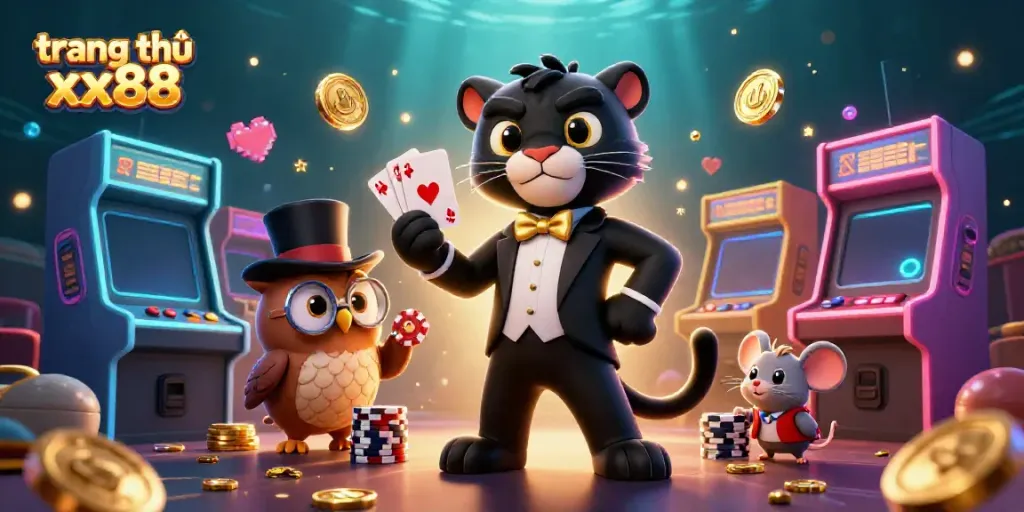 Experience thrilling gameplay at trang chủ xx88 with our artistic casino characters and vibrant game elements.