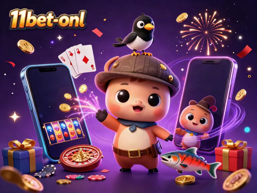 Engage with the thrilling 11bet-onl experience, featuring fun gaming elements like slots and card games.