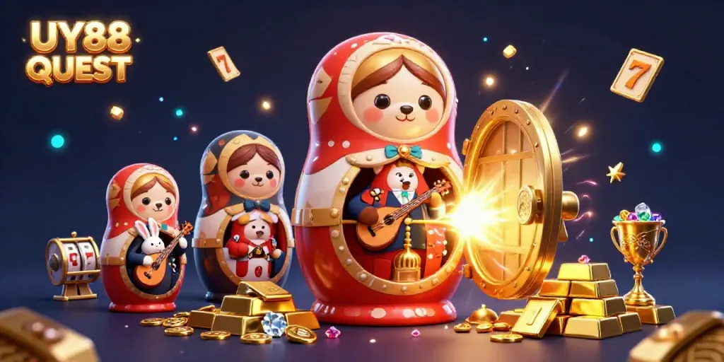 Engage with the colorful world of UY88 QUEST and its thrilling casino experience featuring unique characters and rich treasures.